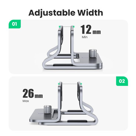 UGREEN - Support pour ordinateur portable, gris