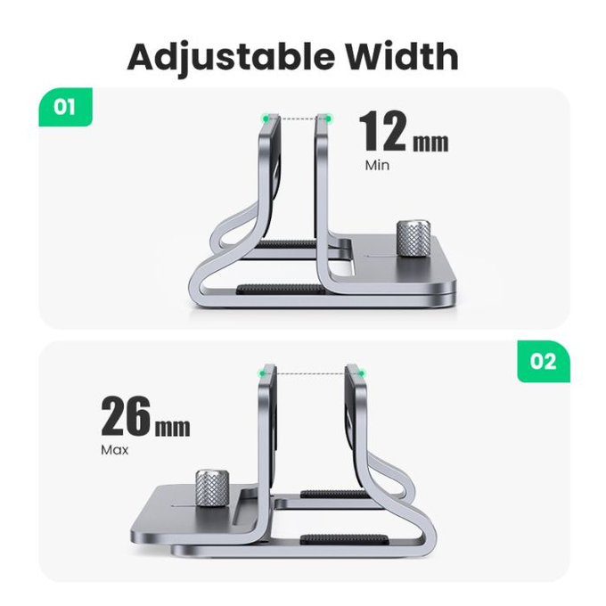 UGREEN - Support pour ordinateur portable, gris