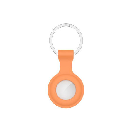 FixPremium - Porte-clés en silicone pour AirTag, orange