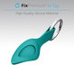 FixPremium - Porte-clés en silicone pour AirTag, noir