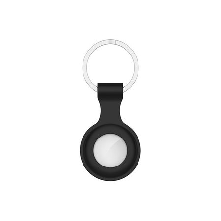 FixPremium - Porte-clés en silicone pour AirTag, noir