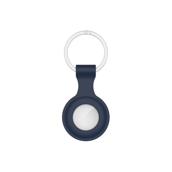 FixPremium - Porte-clés en silicone pour AirTag, bleu