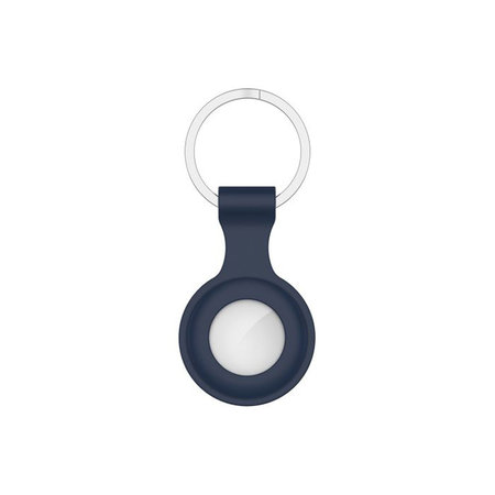 FixPremium - Porte-clés en silicone pour AirTag, bleu