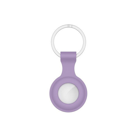 FixPremium - Porte-clés en silicone pour AirTag, violet