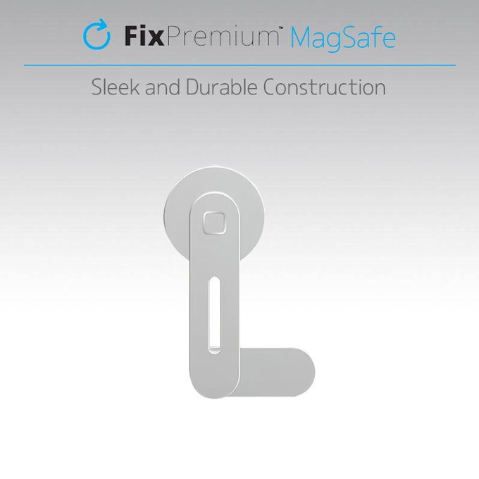 FixPremium - Support MagSafe pour iPhone pour ordinateur portable, argent