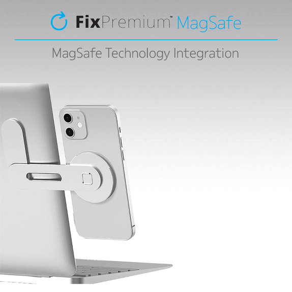 FixPremium - Support MagSafe pour iPhone pour ordinateur portable, noir