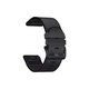 FixPremium - Bracelet en cuir pour Garmin (QuickFit 22mm), noir