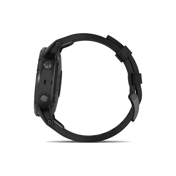 FixPremium - Bracelet en cuir pour Garmin (QuickFit 22mm), noir