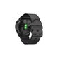 FixPremium - Bracelet en cuir pour Garmin (QuickFit 22mm), noir