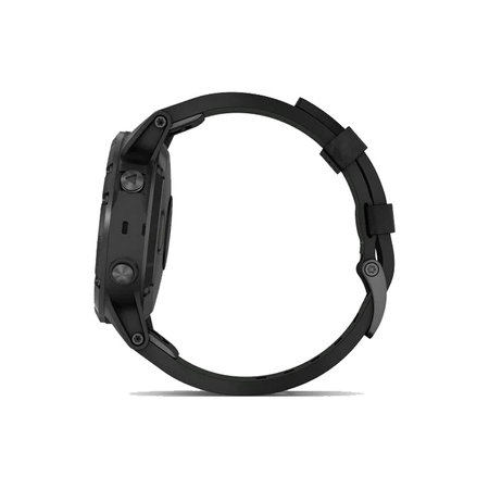 FixPremium - Bracelet en cuir pour Garmin (QuickFit 26mm), noir