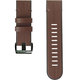 FixPremium - Bracelet en cuir pour Garmin (QuickFit 22 mm), marron