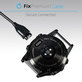 FixPremium - Câble de chargement pour montre Garmin, noir
