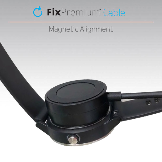FixPremium - Station de recharge pour montre Garmin, noir