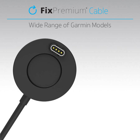 FixPremium - Station de recharge pour montre Garmin, noir
