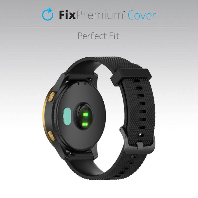 FixPremium - Cache du port de charge pour montre Garmin, noir