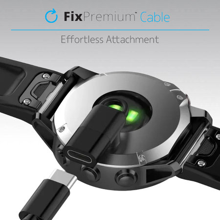 FixPremium - Réduction USB-C pour port Garmin pour montre, noir