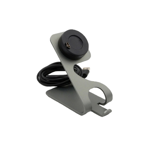 FixPremium - Support de chargement pour montre Garmin, gris sidéral