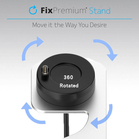 FixPremium - Support de chargement pour montre Garmin, argent