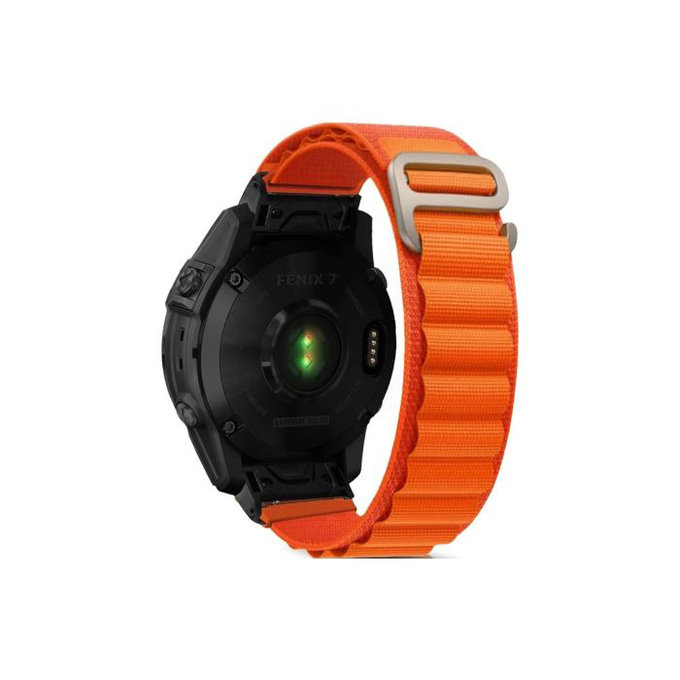 FixPremium - Sangle Alpine Loop pour Garmin (QuickFit 26mm), orange