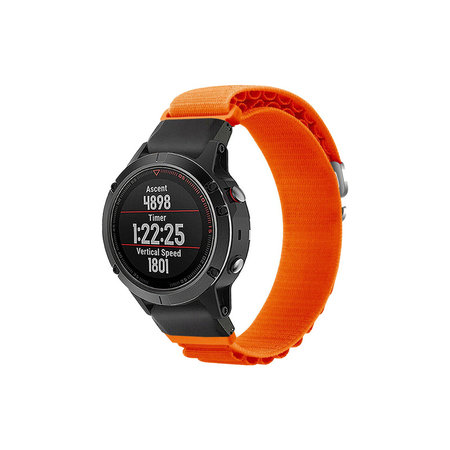 FixPremium - Sangle Alpine Loop pour Garmin (QuickFit 26mm), orange