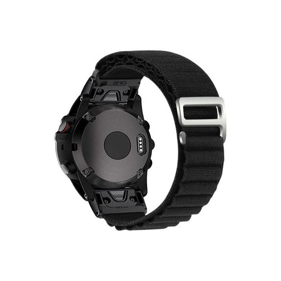 FixPremium - Sangle Alpine Loop pour Garmin (QuickFit 26mm), noir