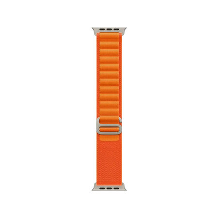 FixPremium - Bracelet Alpine Loop pour Apple Watch (42, 44, 45 et 49 mm), orange