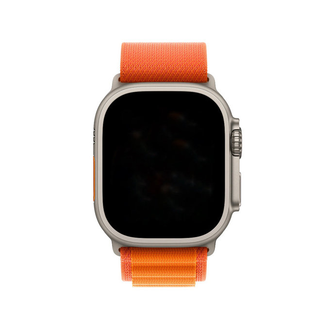 FixPremium - Bracelet Alpine Loop pour Apple Watch (42, 44, 45 et 49 mm), orange