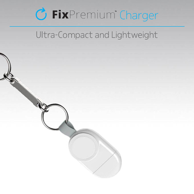 FixPremium - Chargeur USB portable pour Apple Watch, blanc