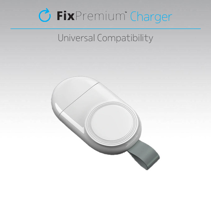 FixPremium - Chargeur USB portable pour Apple Watch, blanc