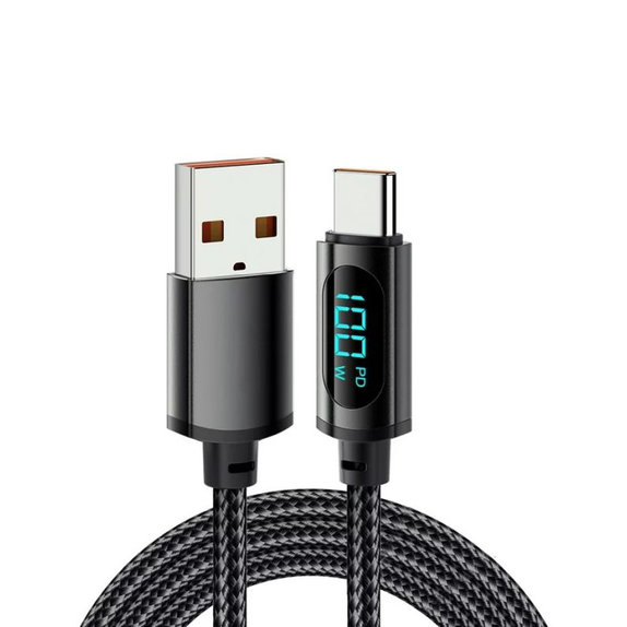 FixPremium - Câble USB-C / USB Fonction Power Delivery (1m), noir