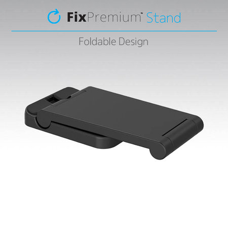 FixPremium - Support pliable 3 en 1 pour iPhone, Apple Watch et AirPods, noir