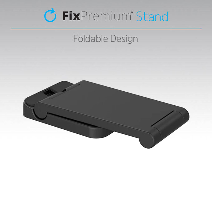 FixPremium - Support pliable 3 en 1 pour iPhone, Apple Watch et AirPods, noir