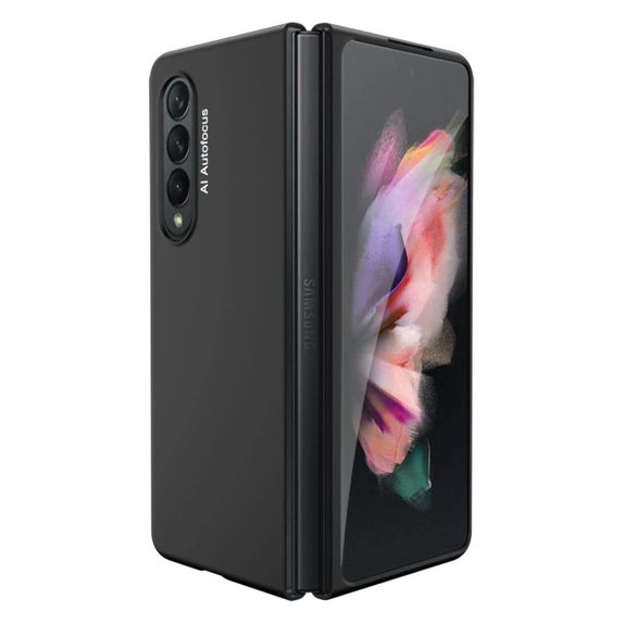 FixPremium - Étui en silicone pour Samsung Galaxy Z Fold 3, noir