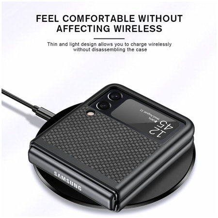 FixPremium - Coque Carbone pour Samsung Galaxy Z Flip 4, noir