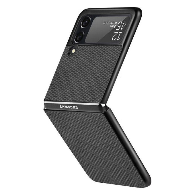 FixPremium - Coque Carbone pour Samsung Galaxy Z Flip 4, noir