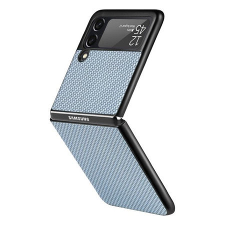 FixPremium - Coque Carbone pour Samsung Galaxy Z Flip 4, bleu
