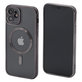 FixPremium - Étui Crystal avec MagSafe pour iPhone 12, noir