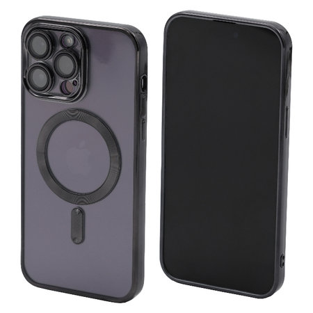 FixPremium - Coque Crystal avec MagSafe pour iPhone 13 Pro Max, noir