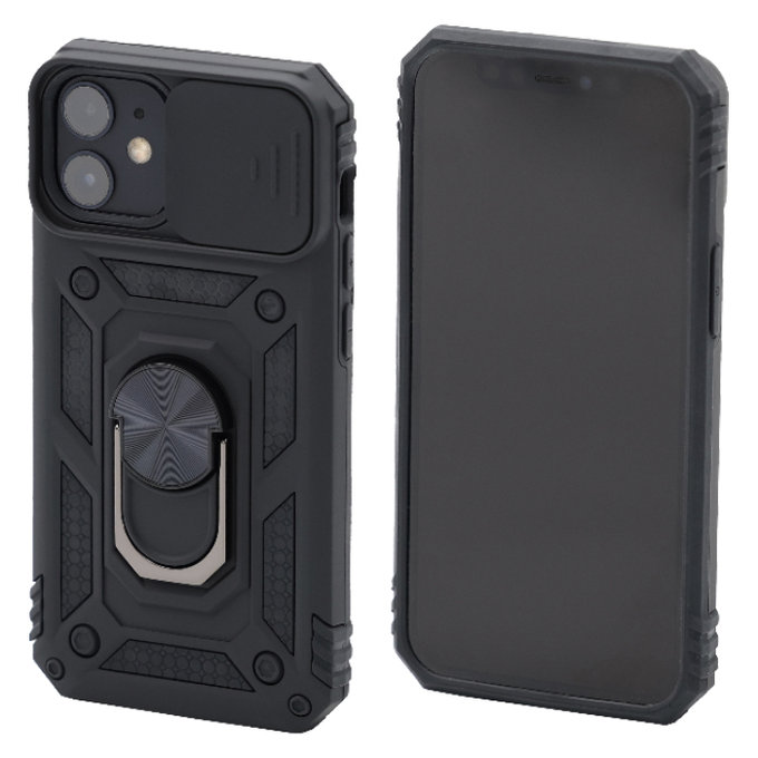 FixPremium - Étui CamShield pour iPhone 12 mini, noir
