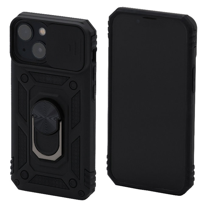 FixPremium - Coque CamShield pour iPhone 13 mini, noir