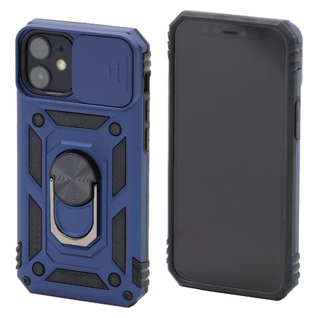 FixPremium - Coque CamShield pour iPhone 12 mini, bleue