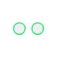 FixPremium - Capuchons de poignée pour manette PS4/PS5 - Set 2pcs, vert transparent