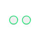 FixPremium - Capuchons de poignée pour manette PS4/PS5 - Set 2pcs, vert transparent