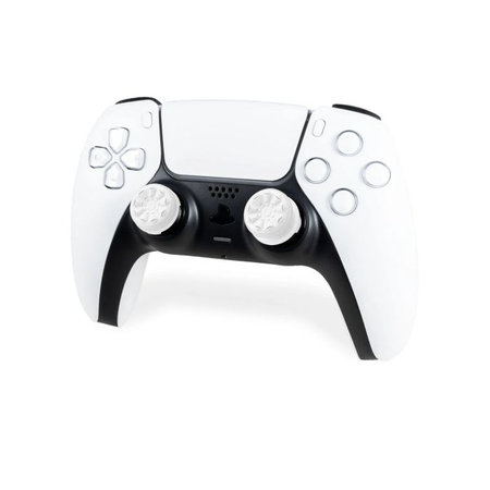 FixPremium - Capuchons de poignée de manette étendus PS4/PS5 - Set 2pcs, blanc