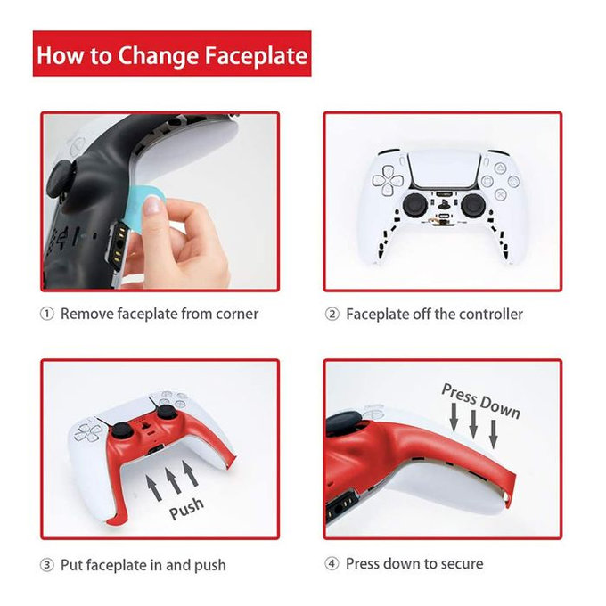 FixPremium - Capuchon décoratif pour PS5 DualSense, rose