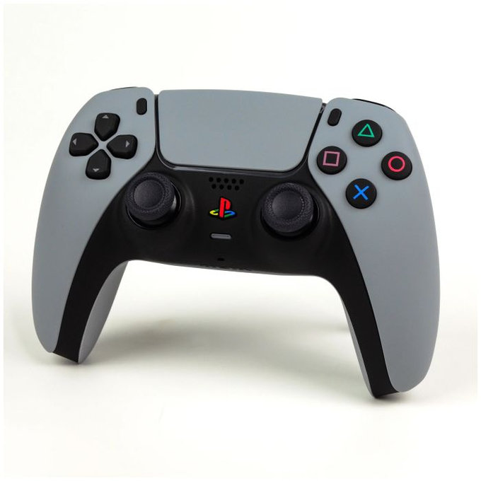 FixPremium - Bouton Home rétro pour PS5 DualSense, blanc