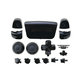 FixPremium - Éléments décoratifs de luxe pour PS5 DualSense, noir