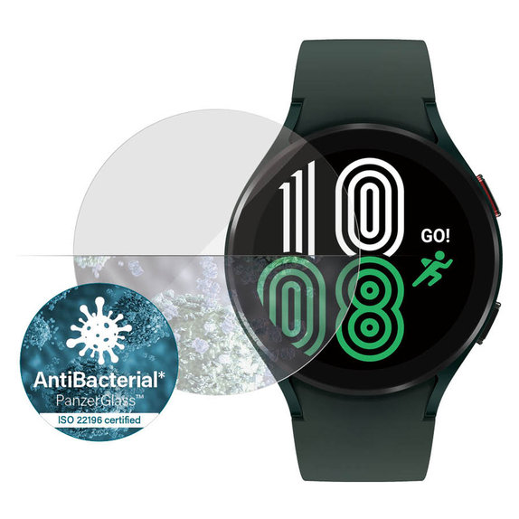Verre trempé Flat Glass AB pour Samsung Galaxy Watch4 44 mm, Clair, PanzerGlass