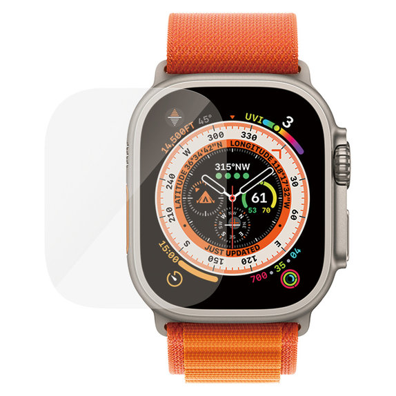 Verre trempé AB pour Apple Watch Ultra 2/Ultra, Clair, PanzerGlass