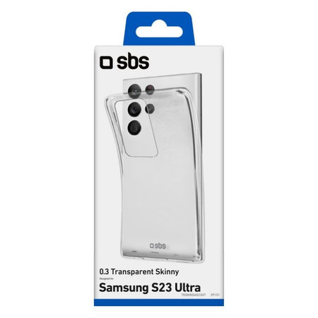 SBS - Coque Skinny pour Samsung Galaxy S23 Ultra, transparente
